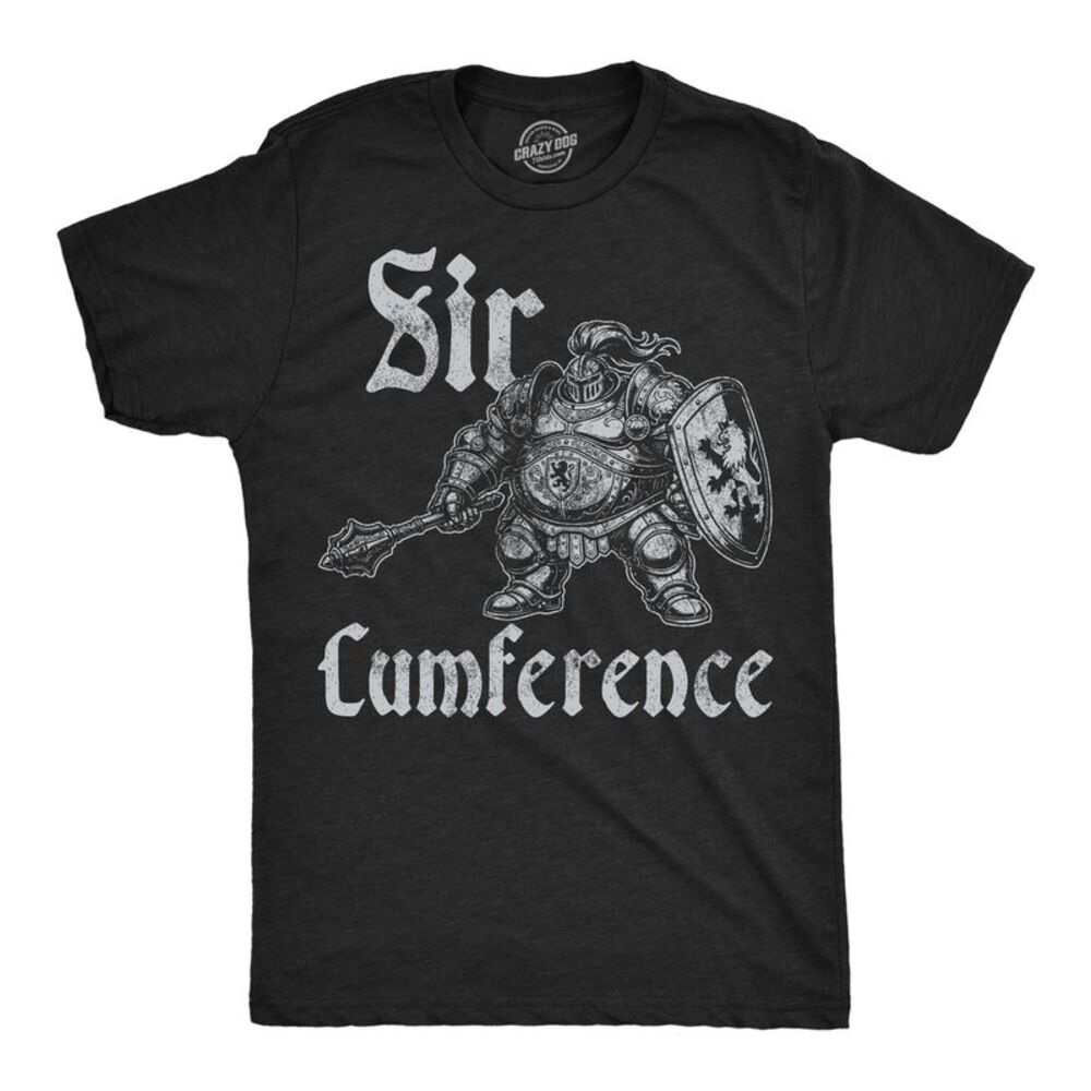 Mens Funny T Shirts Sir Cumference Sarcastic Knight Tee For Men